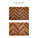 フロアタイル シール 貼るだけ フローリング 木目 ヘリンボーン 床材 シート 床タイル ヨーロッパ風 おしゃれ 粘着剤つき 床タイルシート DIY 軽い 小さめ 小型 【納期B】【lic-znb-0002】