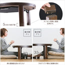 コタツテーブル 単品 こたつ テーブル 120×90cm 変型 折りたたみ 折り畳み 継ぎ脚 高さ変更 調整 調節 薄型 フラットヒーター 日本製 北欧 センターテーブル 【納期A】【mst-11100382】