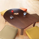 コタツテーブル 単品 こたつ テーブル 120×90cm 変型 折りたたみ 折り畳み 継ぎ脚 高さ変更 調整 調節 薄型 フラットヒーター 日本製 北欧 センターテーブル 【納期A】【mst-11100382】