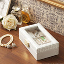 アクセサリーケース ジュエリーボックス ガラス窓 中身が見える 魅せる 見せる 収納 箱 小型 小さい おしゃれ 薄型 スリム コンパクト 指輪 リング ネックレス 【納期B】【mst-12700011】