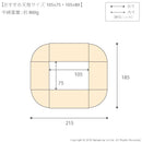 コタツ布団 単品 掛け布団のみ こたつ掛布団 対応天板サイズ105×75cm リビングコタツ用 撥水 洗える 洗濯機 丸洗い リバーシブル コタツテーブル本体別売り 【納期A】【mst-21101613】