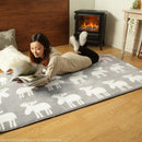 ラグ 1畳用 単品 カバーのみ 190×100cm 長方形 ホットカーペット用カバー マット 北欧 デザイン おしゃれ 床暖房対応 洗える ホットカーペット本体別売り 【納期A】【mst-21101630】