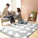 ラグ 1.5畳用 1畳半 単品 カバーのみ 185×130cm 長方形 ホットカーペット用カバー マット 北欧 柄 おしゃれ 床暖房対応 洗える ホットカーペット本体別売り 【納期A】【mst-21101817】