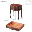 サイドチェスト コンソールテーブル 棚 収納 チェスト 2段 引き出し 猫脚 ヨーロピアン 中世 ヨーロッパ アンティーク調 レトロ 高級感 クラシック 完成品 【納期A】【mst-42200016】