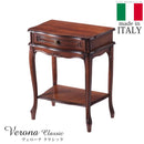 サイドチェスト コンソールテーブル 棚 収納 チェスト 1段 引き出し 猫脚 ヨーロピアン 中世 ヨーロッパ アンティーク調 レトロ 高級感 クラシック イタリア製 【納期A】【mst-42200017】