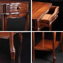 サイドチェスト コンソールテーブル 棚 収納 チェスト 1段 引き出し 猫脚 ヨーロピアン 中世 ヨーロッパ アンティーク調 レトロ 高級感 クラシック イタリア製 【納期A】【mst-42200017】