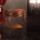 サイドチェスト コンソールテーブル 棚 収納 チェスト 1段 引き出し 猫脚 ヨーロピアン 中世 ヨーロッパ アンティーク調 レトロ 高級感 クラシック イタリア製 【納期A】【mst-42200017】