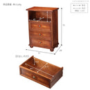 チェスト 棚 収納 ラック 引き出し 3段 オープンラック ヨーロピアン 中世 ヨーロッパ アンティーク調 レトロ 高級感 クラシック 完成品 イタリア製 【納期A】【mst-42200018】