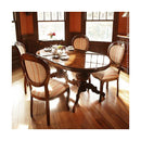 ダイニングチェア 1脚 単品 椅子 チェアー ひじ掛けなし 天然木製 猫脚 北欧 ヨーロピアン おしゃれ 高級感 優美 装飾 彫刻 クラシック アンティーク調 レトロ 【納期A】【mst-42200029】