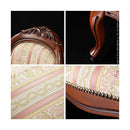 ダイニングチェア 1脚 単品 椅子 チェアー ひじ掛けなし 天然木製 猫脚 北欧 ヨーロピアン おしゃれ 高級感 優美 装飾 彫刻 クラシック アンティーク調 レトロ 【納期A】【mst-42200029】