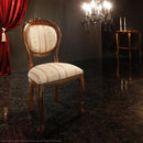 ダイニングチェア 1脚 単品 椅子 チェアー ひじ掛けなし 天然木製 猫脚 北欧 ヨーロピアン おしゃれ 高級感 優美 装飾 彫刻 クラシック アンティーク調 レトロ 【納期A】【mst-42200029】