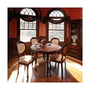 ダイニングチェア 1脚 単品 椅子 チェアー ひじ掛けなし 天然木製 猫脚 北欧 イタリア おしゃれ 高級感 上質 優美 装飾 彫刻 クラシック アンティーク調 レトロ 【納期A】【mst-42200030】