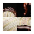 ダイニングチェア 1脚 単品 椅子 チェアー ひじ掛けなし 天然木製 猫脚 北欧 イタリア おしゃれ 高級感 上質 優美 装飾 彫刻 クラシック アンティーク調 レトロ 【納期A】【mst-42200030】