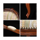 ダイニングチェア 1脚 単品 椅子 ひじ掛けあり 肘付き アームチェアー 天然木製 猫脚 北欧 ヨーロピアン おしゃれ 高級感 上質 優美 装飾 アンティーク調 【納期A】【mst-42200034】