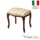 スツール 椅子 腰掛け 猫脚 ヨーロピアン おしゃれ 装飾 彫刻 デザイン 柄 ストライプ 花柄 天然木製 完成品 高級 インポート イタリア製 玄関 リビング 応接室 【納期A】【mst-42200038】