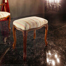 スツール 椅子 腰掛け 猫脚 ヨーロピアン おしゃれ 装飾 彫刻 デザイン 柄 ストライプ 花柄 天然木製 完成品 高級 インポート イタリア製 玄関 リビング 応接室 【納期A】【mst-42200038】