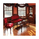 ダイニングチェア 1脚 単品 赤 レッド ボリューム 存在感 アクセント 椅子 肘掛け アームチェアー 木製 猫脚 北欧 おしゃれ 高級 上質 優美 装飾 クラシック 【納期A】【mst-42200046】