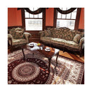 コーヒーテーブル センターテーブル ローテーブル リビングテーブル おしゃれ ヨーロピアン 木製 高級家具 象嵌 装飾 模様 イタリア製 輸入品 インポート 【納期A】【mst-42200049】