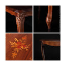 コーヒーテーブル センターテーブル ローテーブル リビングテーブル おしゃれ ヨーロピアン 木製 高級家具 象嵌 装飾 模様 イタリア製 輸入品 インポート 【納期A】【mst-42200049】