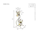 プランターラック プランタースタンド 2段 ヨーロピアン 中世 クラシック 北欧 西洋 エレガント 高級感 クラシック レトロ 花 植物 ツタ 装飾 輸入 イタリア製 【納期A】【mst-42200058】