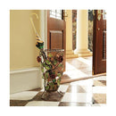 傘立て 傘たて 装飾 バラ 薔薇 ローズ 花 植物 蔦 ツタ おしゃれ ヨーロピアン 高級感 インテリア クラシック レトロ アンティーク調 完成品 輸入品 イタリア製 【納期A】【mst-42200059】