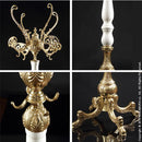 コートハンガー 白 ホワイト ハンガー ポール ラック スタンド ヨーロピアン クラシック エレガント クラシック レトロ アンティーク調 装飾 インポート 輸入品 【納期A】【mst-42200111】