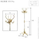 コートハンガー 白 ホワイト ハンガー ポール ラック スタンド ヨーロピアン クラシック エレガント クラシック レトロ アンティーク調 装飾 インポート 輸入品 【納期A】【mst-42200111】