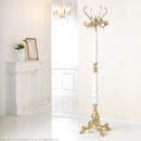 コートハンガー 白 ホワイト ハンガー ポール ラック スタンド ヨーロピアン クラシック エレガント クラシック レトロ アンティーク調 装飾 インポート 輸入品 【納期A】【mst-42200111】