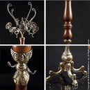 コートハンガー ハンガー ポール ラック スタンド ヨーロピアン クラシック 木製 ウッド 天然木 西洋 高級 クラシック アンティーク調 装飾 輸入品 イタリア製 【納期A】【mst-42200112】