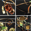 プランタースタンド プランターラック 3段 ヨーロピアン 中世 クラシック エレガント 高級 クラシック レトロ アンティーク調 花 植物 ツタ 蔦 装飾 イタリア製 【納期A】【mst-42200123】