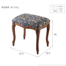 スツール 椅子 腰掛け 猫脚 ヨーロピアン おしゃれ 装飾 チェア ウィリアムモリス William Morris デザイン 柄 天然木製 完成品 高級家具 輸入品 イタリア製 【納期A】【mst-42200150】