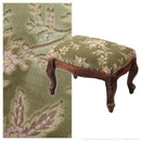 スツール 金華山織り 立体感 模様 高級家具 インポート 輸入 イタリア製 座面 コイルスプリング 椅子 腰掛け 猫脚 彫刻 ヨーロピアン おしゃれ 天然木製 完成品 【納期A】【mst-42200159】