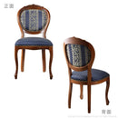 ダイニングチェア 1脚 単品 椅子 チェアー 肘掛けなし 木製 猫脚 北欧 イタリア製 おしゃれ 高級感 上質 優美 装飾 彫刻 クラシック アンティーク調 青 ブルー 【納期A】【mst-42200161】