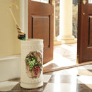 傘立て 傘たて 陶器 装飾 ぶどう ブドウ 葡萄 柄 デザイン おしゃれ ヨーロピアン 高級感 クラシック レトロ アンティーク調 完成品 輸入品 イタリア製 【納期A】【mst-42200176】