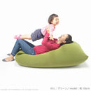 ビーズクッション XXLサイズ 大きい 特大 座布団 枕 クッション 座椅子 オットマン スツール 簡易ベッド カバー 取り外し 洗える 緑 オレンジ ブラック 茶色 【納期A】【mst-61500026】