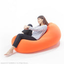 ビーズクッション XXLサイズ 大きい 特大 座布団 枕 クッション 座椅子 オットマン スツール 簡易ベッド カバー 取り外し 洗える 緑 オレンジ ブラック 茶色 【納期A】【mst-61500026】