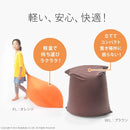 ビーズクッション ミニサイズ 小さい 座布団 枕 クッション 足置き おしゃれ カバー 取り外し 洗える グリーン 緑 オレンジ ブラック 黒 ブラウン 茶色 無地 【納期B】【mst-61500030】