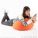 ビーズクッション ミニサイズ 小さい 座布団 枕 クッション 足置き おしゃれ カバー 取り外し 洗える グリーン 緑 オレンジ ブラック 黒 ブラウン 茶色 無地 【納期B】【mst-61500030】