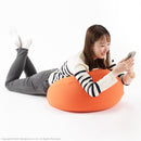 ビーズクッション ミニサイズ 小さい 座布団 枕 クッション 足置き おしゃれ カバー 取り外し 洗える グリーン 緑 オレンジ ブラック 黒 ブラウン 茶色 無地 【納期B】【mst-61500030】