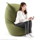 ビーズクッション 特大Lサイズ 大きい 巨大 座布団 枕 クッション 座椅子 オットマン スツール 簡易ベッド カバー 取り外し 洗える 緑 オレンジ ブラック 茶色 【納期B】【mst-61500034】