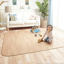 ラグ ダイニングラグ 230×182cm 長方形 木目 ウッド調 北欧 リビング 防水 撥水 防カビ 抗菌 日本製 床材 傷防止 キズ 防ぐ フローリング 【納期A】【mst-61600015】