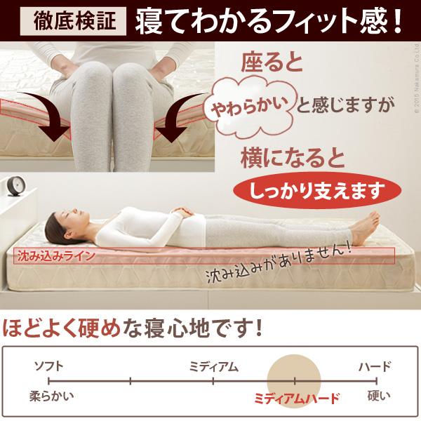マットレス ダブル Dサイズ ポケットコイル スプリング 高密度 体圧 分散 硬め 固め ウレタンフォーム 寝やすい 寝心地 快適 【納期A】【mst-c1100003】