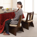 回転椅子 ダイニングチェア イス 肘掛けなし ひじ無し ハイバック コタツ対応 こたつ用 おしゃれ シンプル 家具調 北欧 合わせやすい 座高 高さ 調節 調整 【納期A】【mst-g0100071】