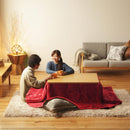 コタツテーブル 単品 こたつ 90×60cm 長方形 フラットヒーター 薄型 スリム 継ぎ脚 高さ変更 調整 調節 北欧 センターテーブル おしゃれ 折りたたみ 折り畳み 【納期A】【mst-g0100260】