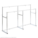 ハンガーラック スチールラック 押入れ収納 押し入れ 収納 ラック 一間用 ワイド 幅広 パイプハンガー ハンガーバー 頑丈 丈夫 大容量 耐久性 伸縮 サイズ調瀬 【納期A】【mst-h0700035】