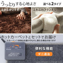 ホットカーペット カバー 2点セット 1畳用 190x100cm 長方形 ホットカーペット本体 ラグ マット シャギー 洗える 洗濯機 丸洗い おしゃれ 北欧 柄 無地 【納期A】【mst-i-2000033】