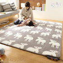 ホットカーペット カバー 2点セット 2畳用 186x186cm 正方形 ホットカーペット本体 ラグ マット シャギー 洗える 洗濯機 丸洗い おしゃれ 北欧 柄 無地 【納期A】【mst-i-2000039】