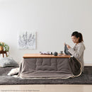 こたつセット コタツ テーブル 90×60cm 長方形 掛け布団 こたつ布団 北欧 おしゃれ シンプル 無地 折れ脚 折りたたみ 折り畳み 継ぎ脚 高さ 変更 調整 調節 【納期A】【mst-i-3302502】