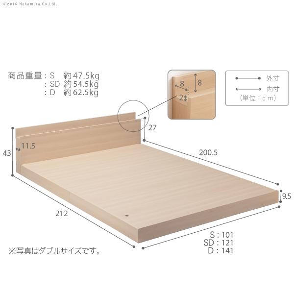 ベッドフレーム 単品 フレームのみ シングル 連結 可能 接続 繋げられる ヘッドボード コンセント 2口 北欧 ナチュラル 木目 シンプル マットレス別売 布団別売 【納期A】【mst-i-3500262】