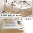 ベッドセット ベッドフレーム マットレス付き ダブル 【納期A】【mst-i-3500284】